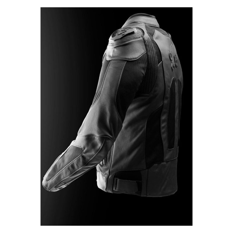 Furygan Speed Mesh 3 Leder-Motorradjacke schwarz