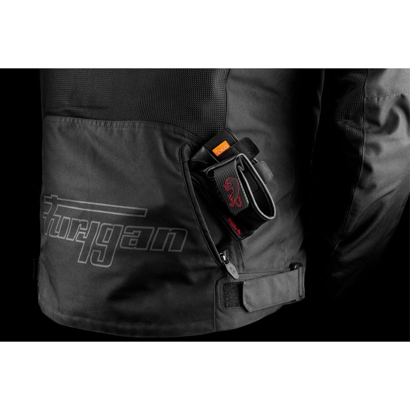 Furygan Aquilon Motorradjacke schwarz-grau