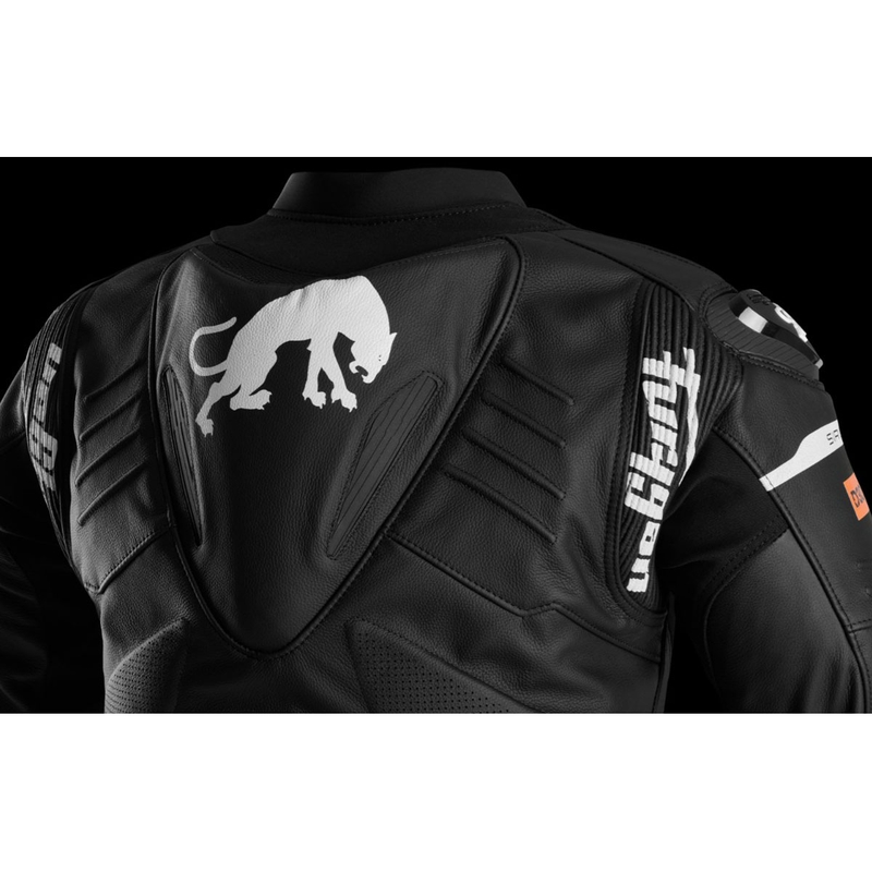 Furygan Sirius Leder Motorradjacke schwarz-weiß