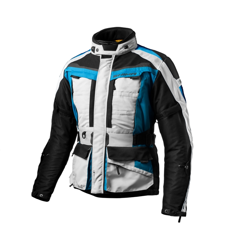 Shima Horizon Blau-Grau-Schwarz Motorradjacke Ausverkauf