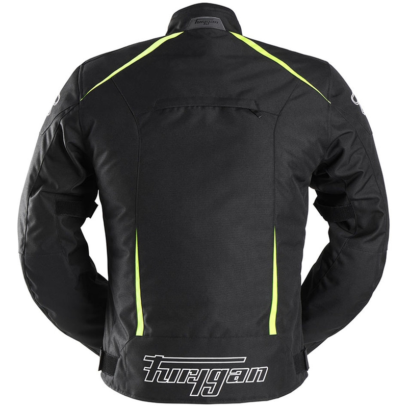 Motorradjacke Furygan Yori schwarz-weiß-fluogelb