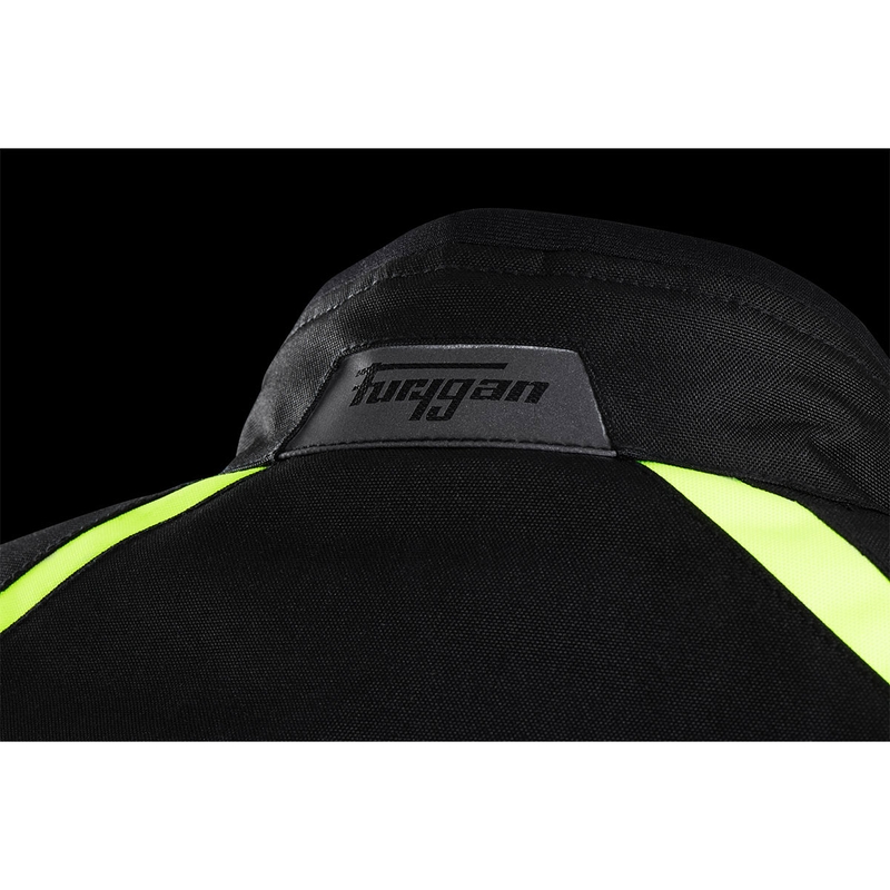 Motorradjacke Furygan Yori schwarz-weiß-fluogelb
