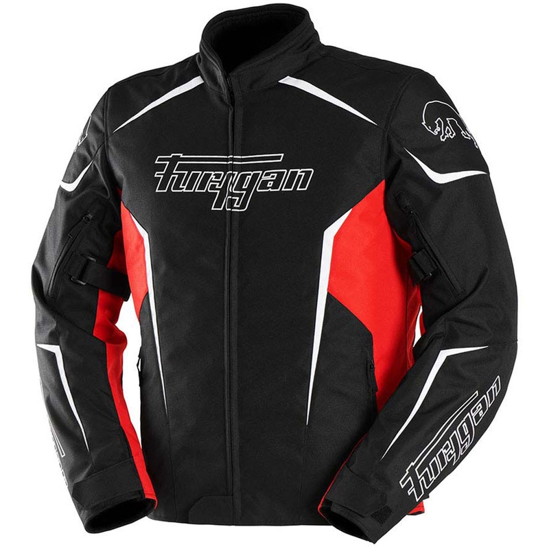 Motorradjacke Furygan Yori schwarz-rot-weiß