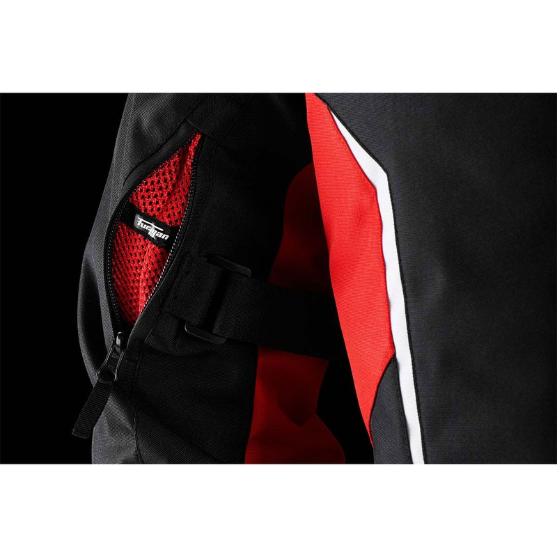 Motorradjacke Furygan Yori schwarz-rot-weiß