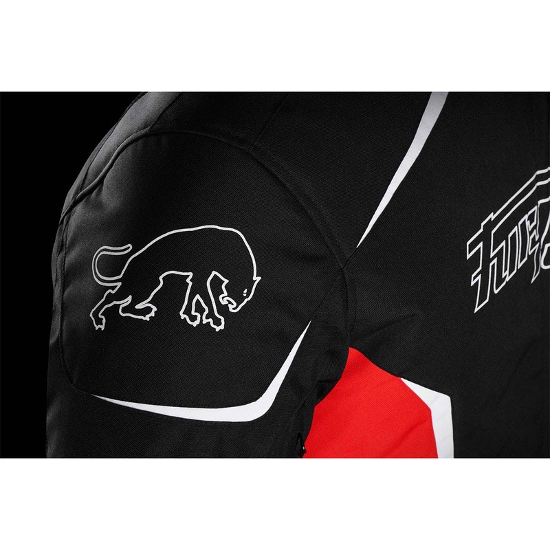 Motorradjacke Furygan Yori schwarz-rot-weiß