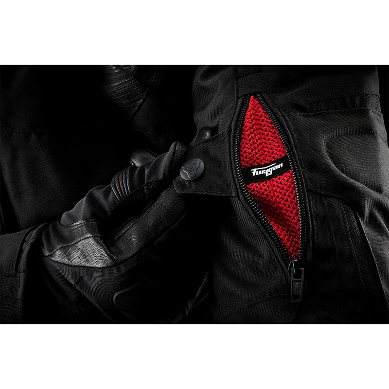 Furygan Shard Motorradjacke schwarz-weiß