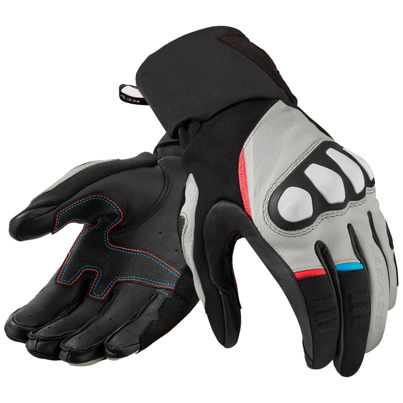 Revit Combustion Motorradhandschuhe schwarz-hellgrau