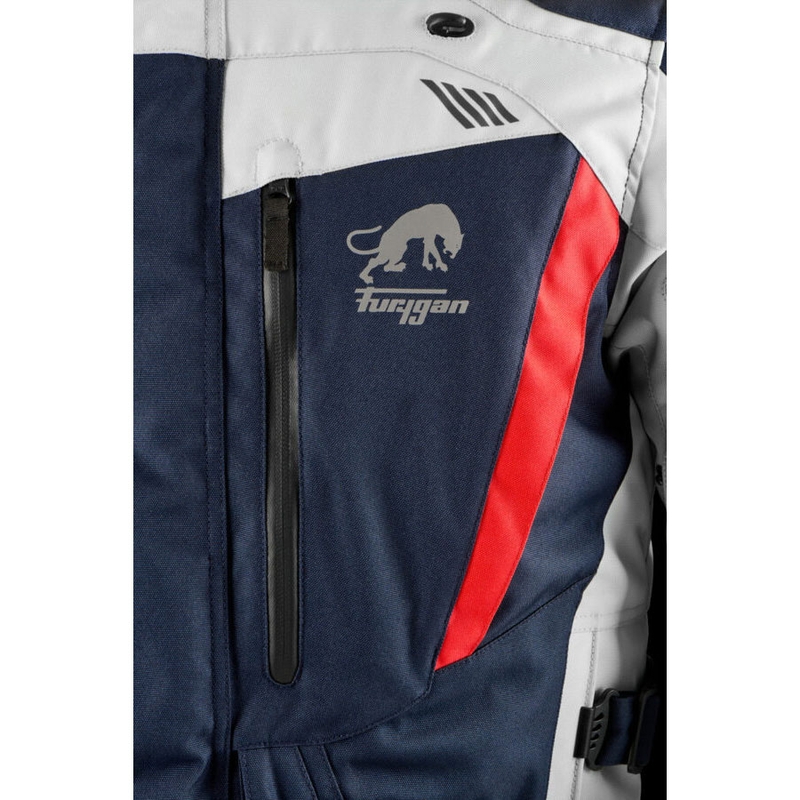 Furygan Apalaches Evo Motorradjacke blau-beige-rot