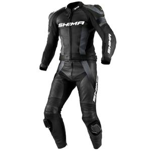 Shima STR schwarz-grauer Motorrad-Overall Ausverkauf