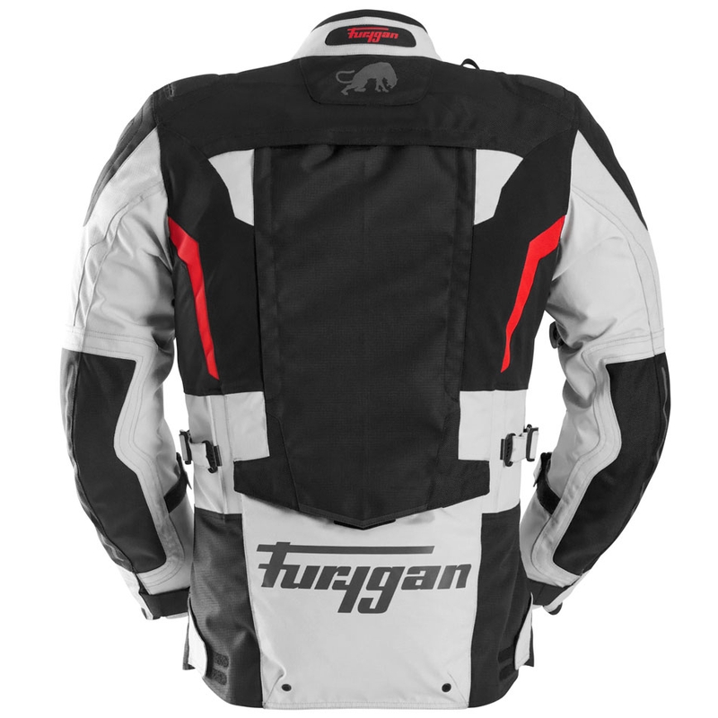 Furygan Montroc Kevlar® Primaloft® 3IN1+ Motorradjacke schwarz-beige-rot