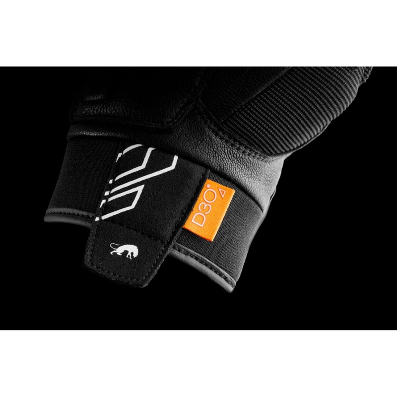Furygan Jet Neon D3O Motorradhandschuhe schwarz-weiß