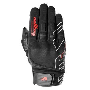 Motorradhandschuhe Furygan Jet Neon D3O schwarz-weiß-rot