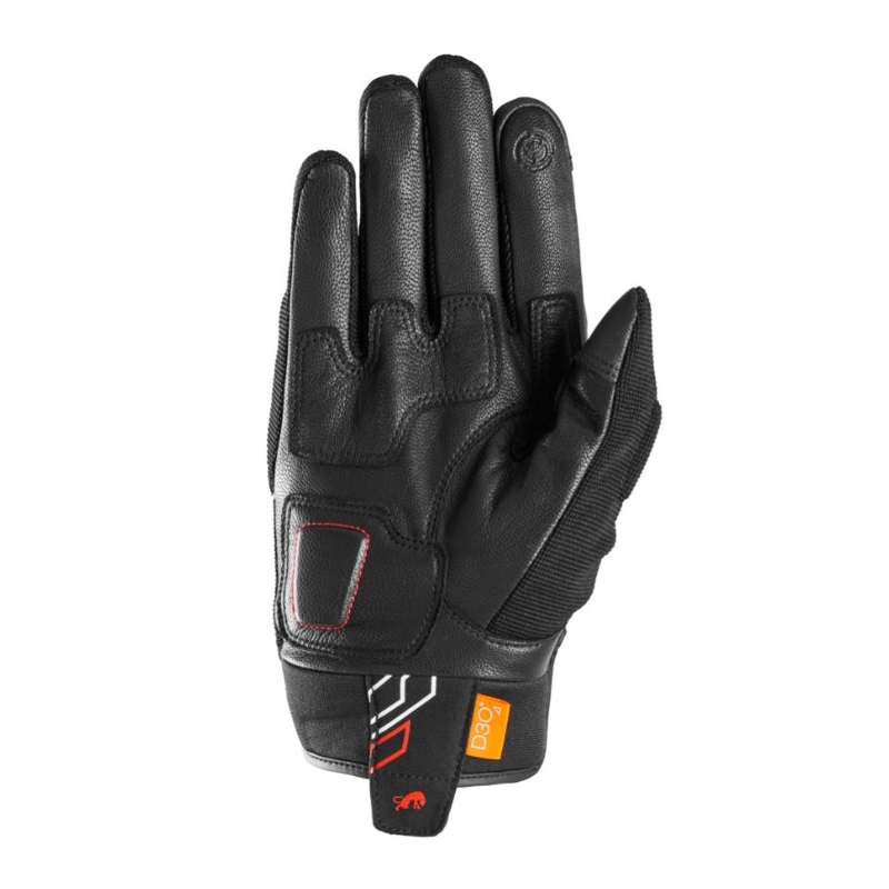 Motorradhandschuhe Furygan Jet Neon D3O schwarz-weiß-rot