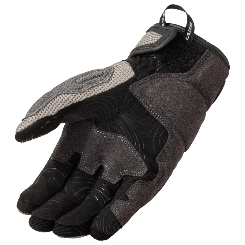 Motorradhandschuhe Revit Cavern Hellgrau-Schwarz