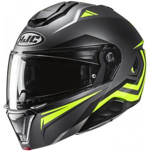 HJC i91 Tricus MC3HSF hochklappbarer Motorradhelm schwarz-fluo gelb