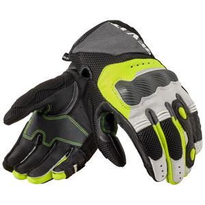 Revit Blaze Motorradhandschuhe hellgrau-fluogelb