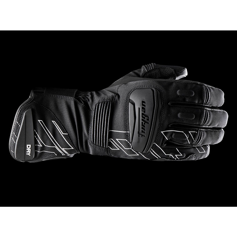 Furygan Starker D3O® PrimaLoft® 37.5® Motorradhandschuhe schwarz-weiß