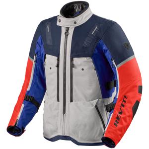 Revit Sand 5 H2O Motorradjacke silber-blau