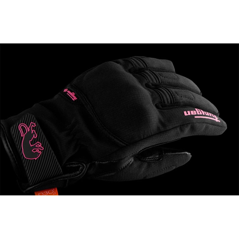 Damen Motorradhandschuhe Furygan Jet Lady All Season D3O® Evo schwarz-pink