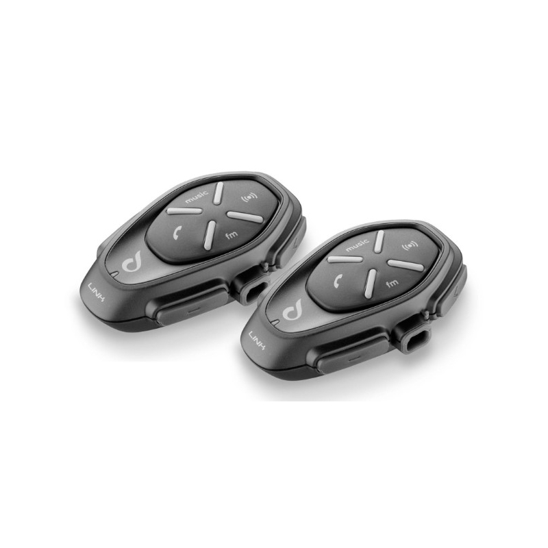 Bluetooth-Freisprecheinrichtung CellularLine Interphone LINK für geschlossene und offene Helme - Doppelpack