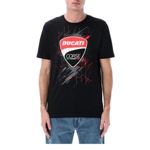 Ducati Scratched Texture T-Shirt schwarz