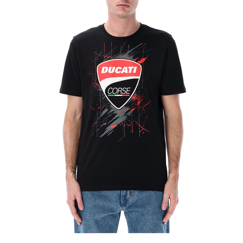 Ducati Scratched Texture T-Shirt schwarz
