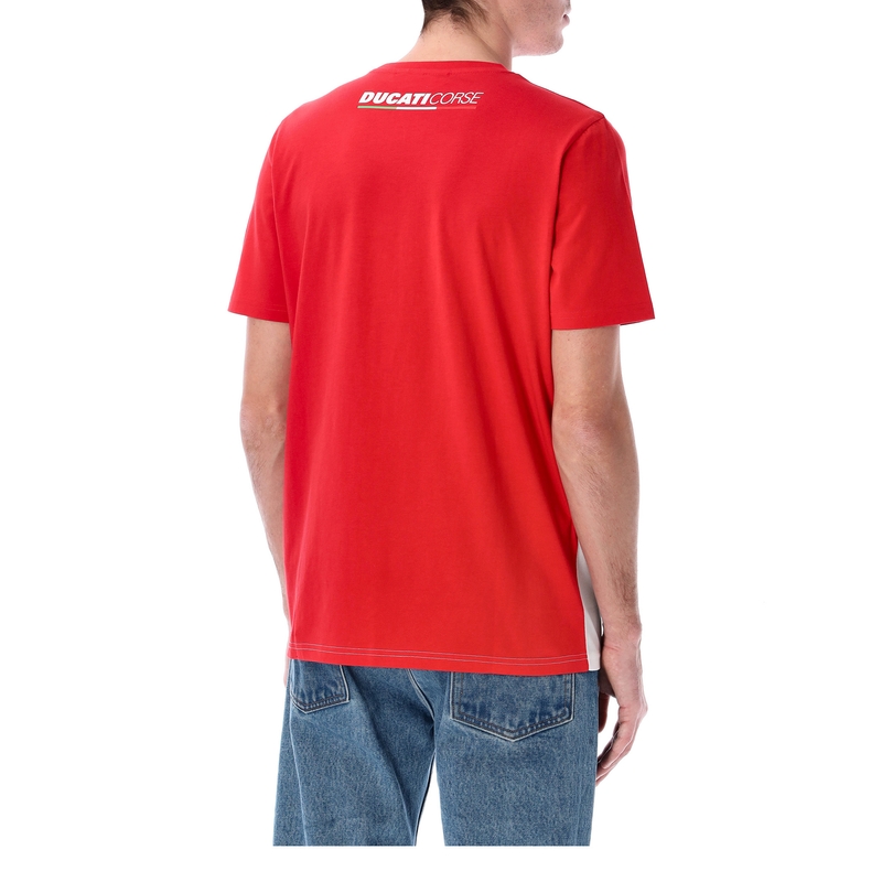 Ducati Badge T-Shirt rot-weiß
