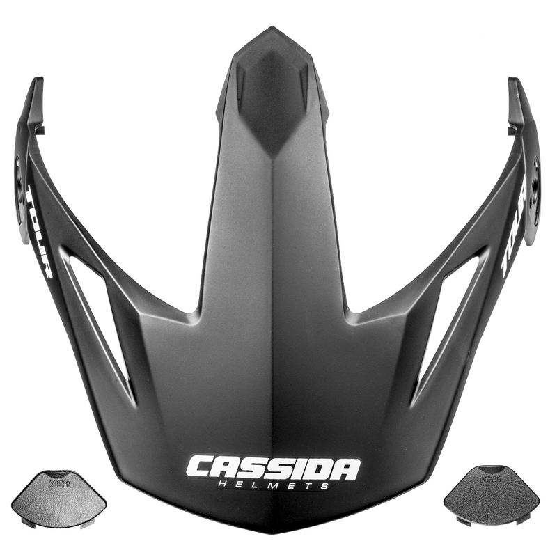 Visier für Cassida Tour Helme kompatibel mit beheiztem Plexiglas, mattschwarz