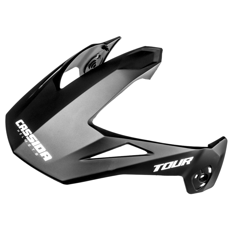Visier für Cassida Tour Helme kompatibel mit beheiztem Plexiglas, mattschwarz