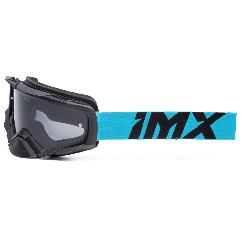 Motocrossbrille iMX Dust schwarz-blau mit klarem Plexiglas