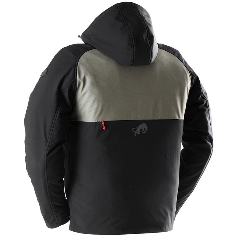 Motorradjacke Furygan Addax schwarz-khaki grün