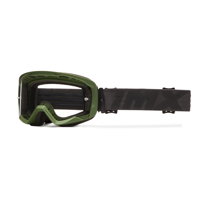 iMX Endurance Flip Motorradbrille grün-schwarz mit klarem Plexiglas