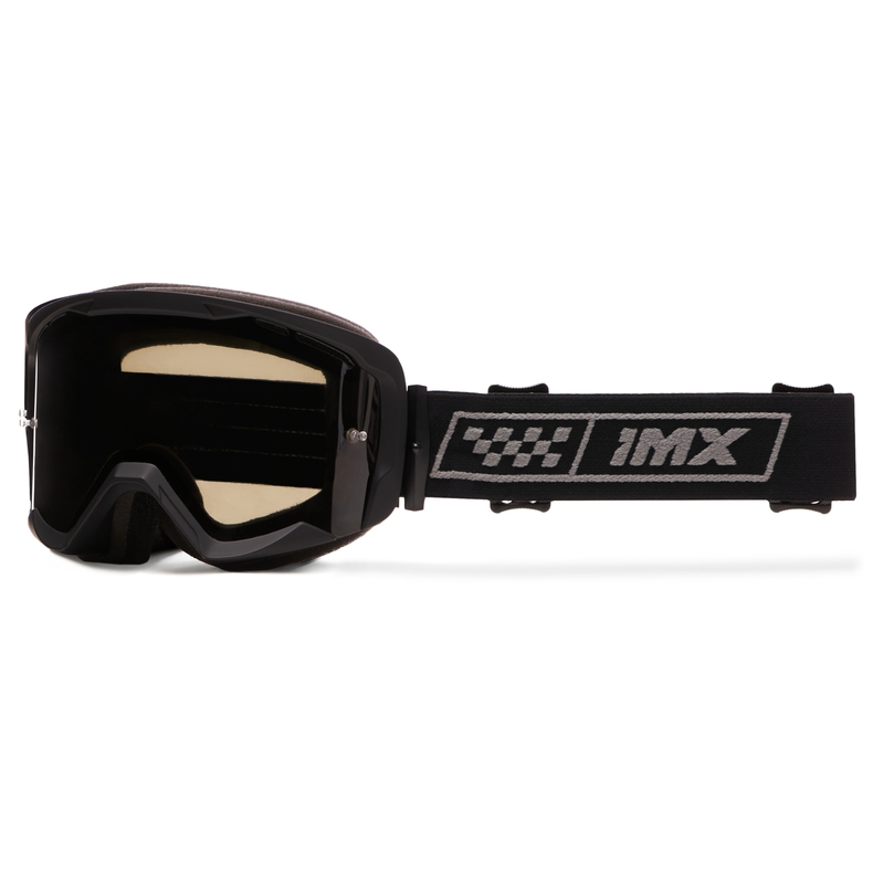 iMX Endurance Race Motorradbrille schwarz-grau mit getöntem Plexiglas
