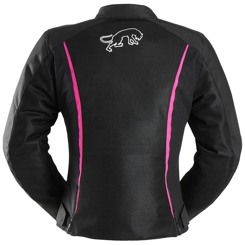 Furygan Odessa Vented 3 in 1 Damen Motorradjacke schwarz-weiß-pink