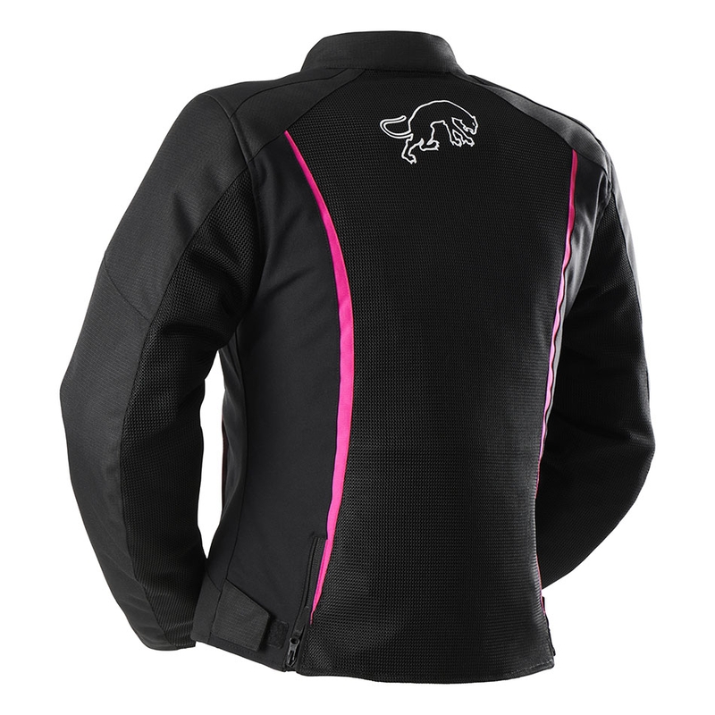 Furygan Odessa Vented 3 in 1 Damen Motorradjacke schwarz-weiß-pink
