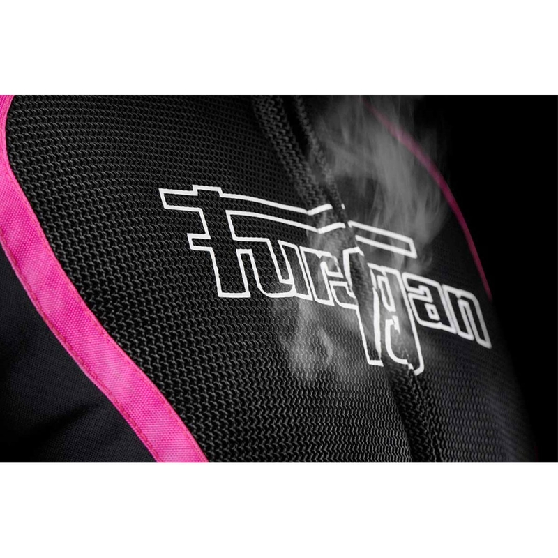 Furygan Odessa Vented 3 in 1 Damen Motorradjacke schwarz-weiß-pink