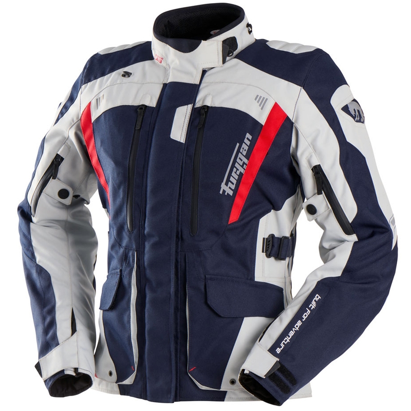 Furygan Apalaches Lady Evo Damen Motorradjacke blau-beige-rot