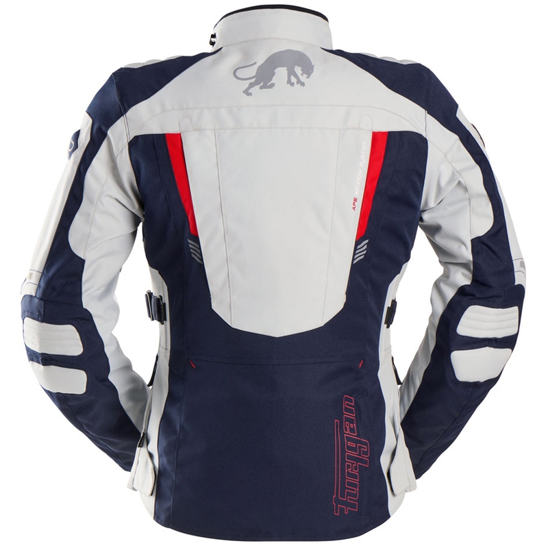 Furygan Apalaches Lady Evo Damen Motorradjacke blau-beige-rot