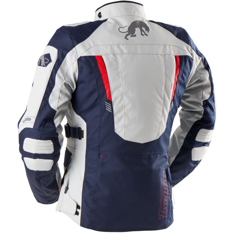 Furygan Apalaches Lady Evo Damen Motorradjacke blau-beige-rot