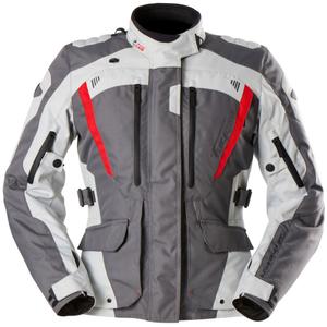 Furygan Apalaches Lady Evo Damen Motorradjacke grau-beige-rot