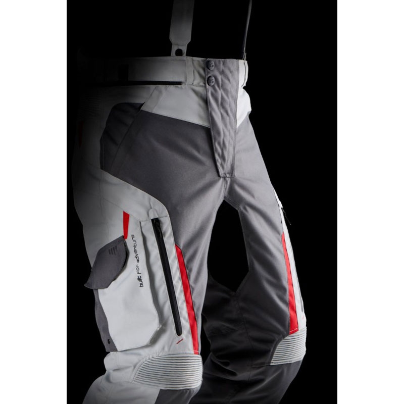 Furygan Killington Motorradhose grau-beige-rot