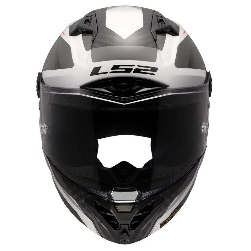 Integralhelm Motorrad LS2 FF805 Thunder C GP Aero Raute weiß-grau