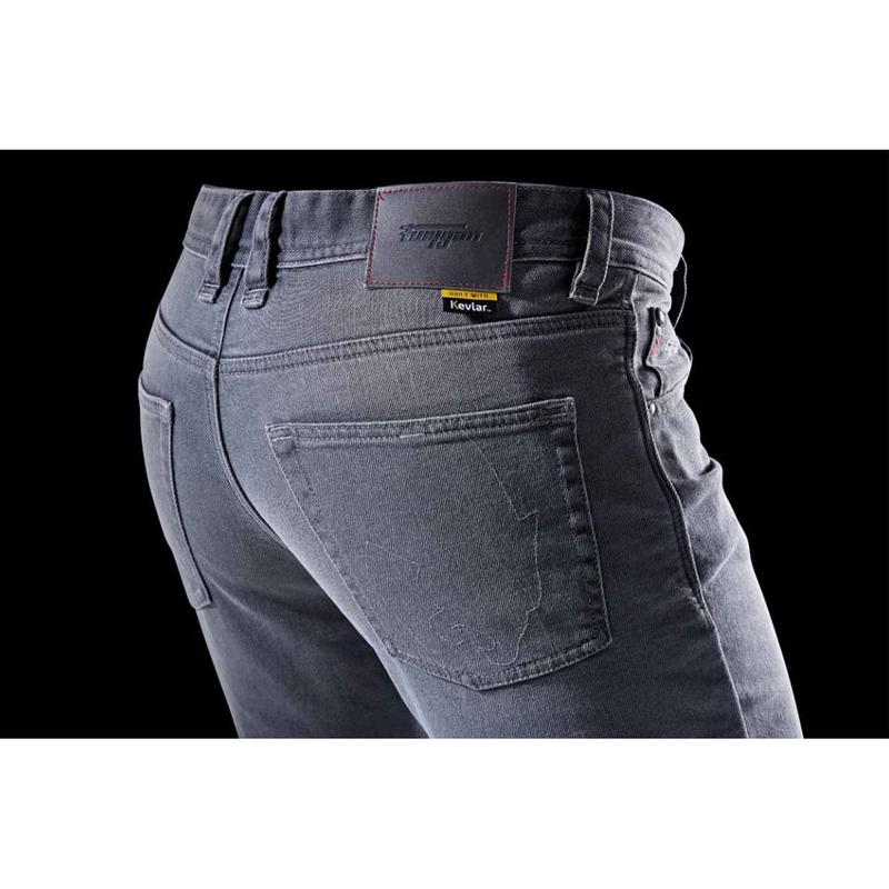 Furygan D12 X Kevlar® Straight Motorradjeans Grau