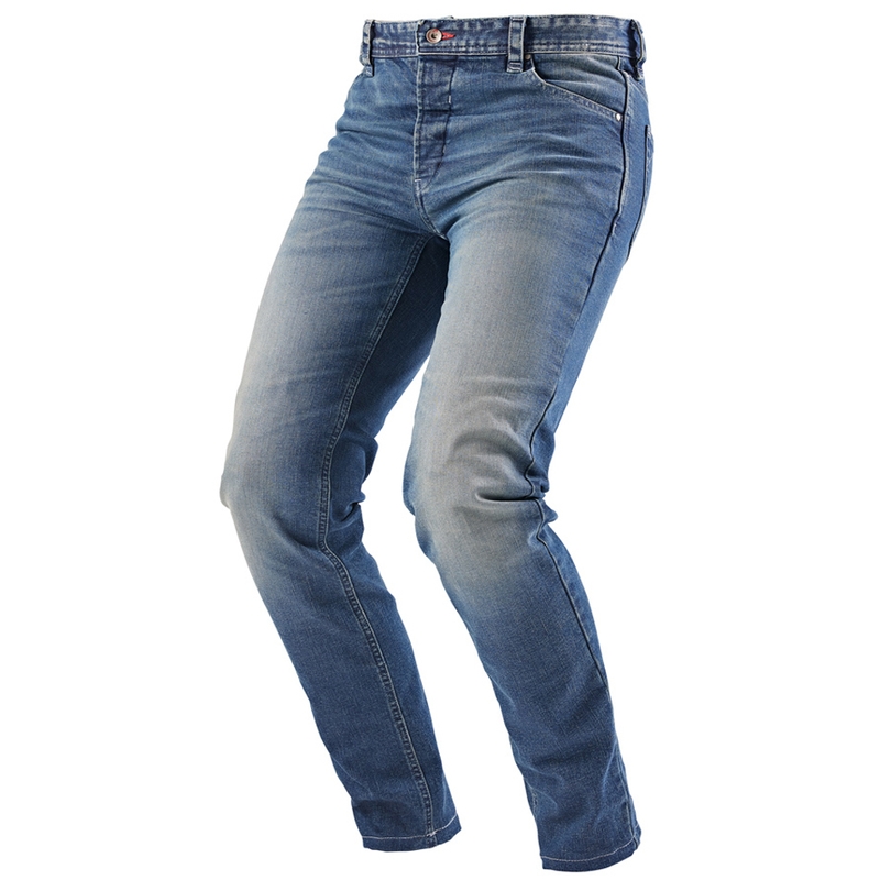 Furygan D12 X Kevlar® Straight Motorradjeans, gewaschenes Hellblau