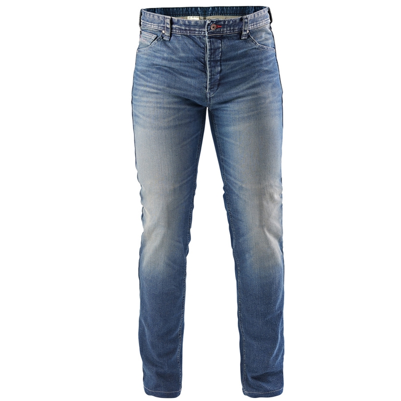 Furygan D12 X Kevlar® Straight Motorradjeans, gewaschenes Hellblau