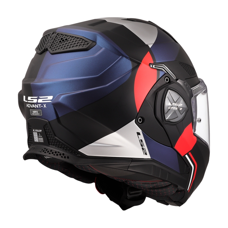 Klapphelm Motorrad LS2 FF901 Advant X Ultra blau-rot