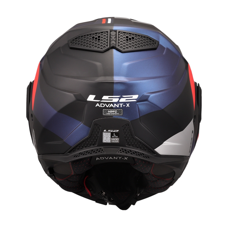 Klapphelm Motorrad LS2 FF901 Advant X Ultra blau-rot