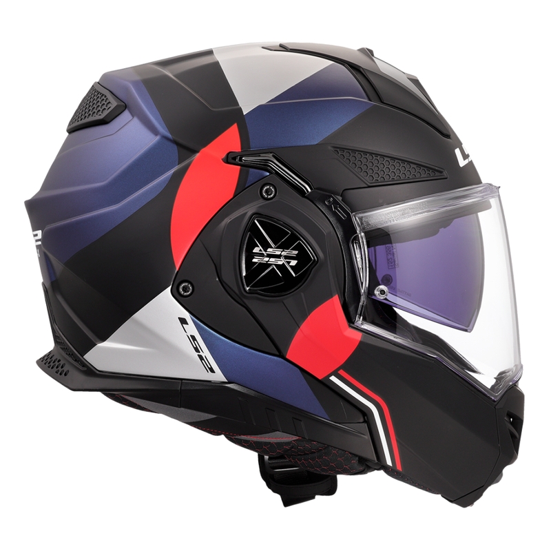 Klapphelm Motorrad LS2 FF901 Advant X Ultra blau-rot