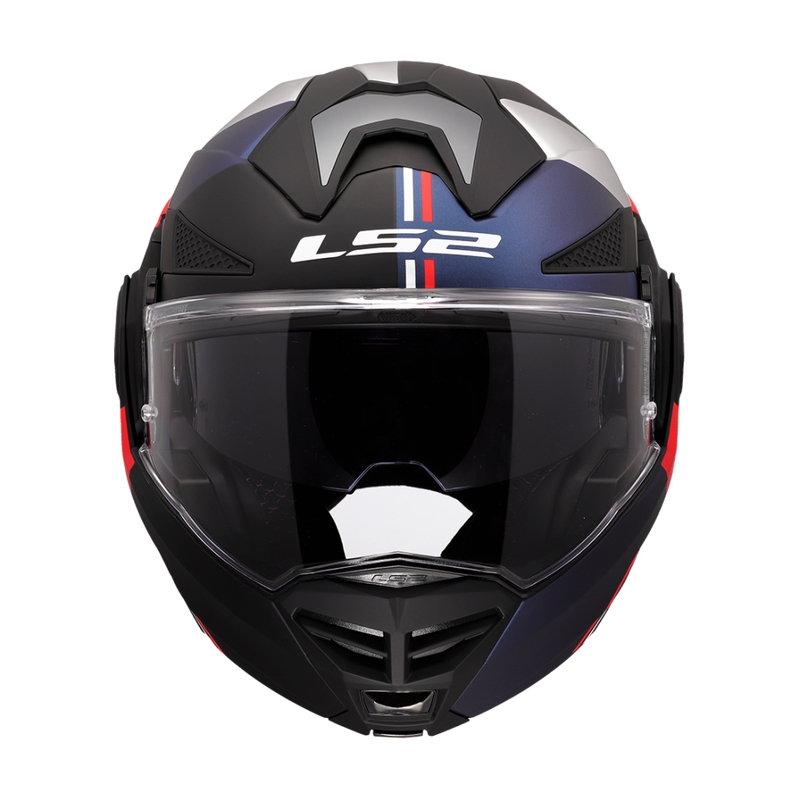 Klapphelm Motorrad LS2 FF901 Advant X Ultra blau-rot