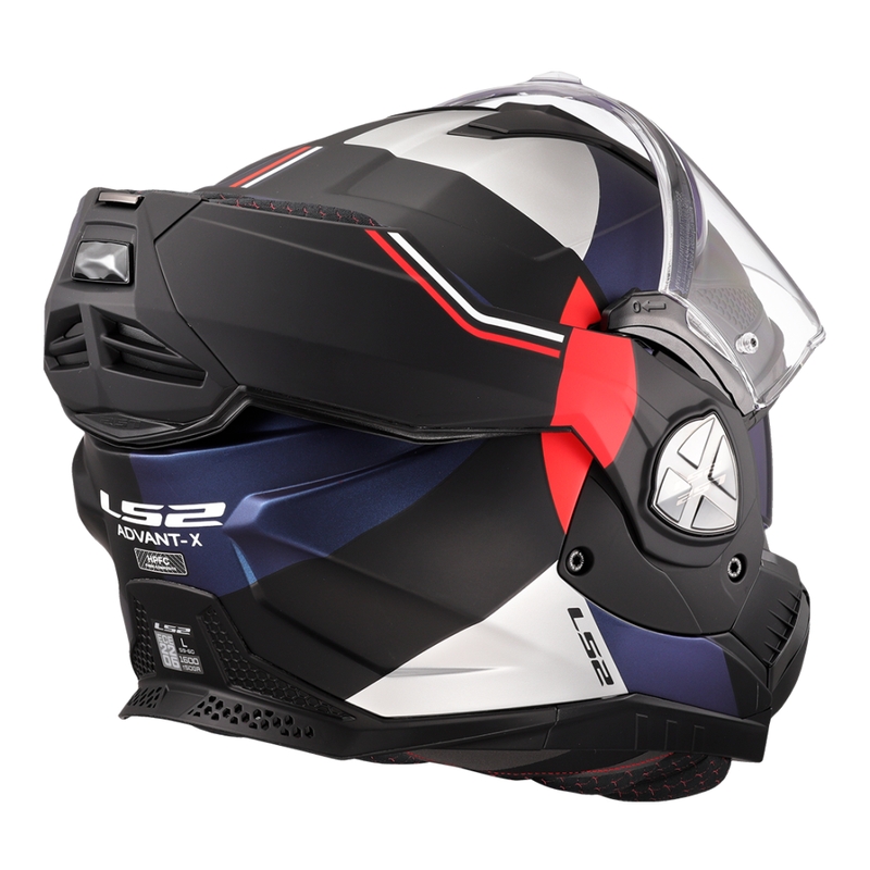 Klapphelm Motorrad LS2 FF901 Advant X Ultra blau-rot